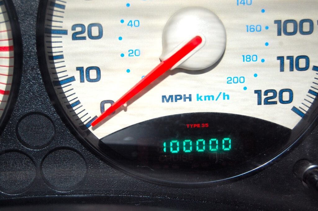 Used car exceeding mileage of 100,000 km
